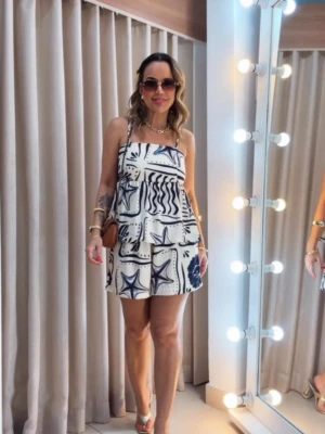Thati Garuti Store - Conjunto Luna Bata Azul e Nude
